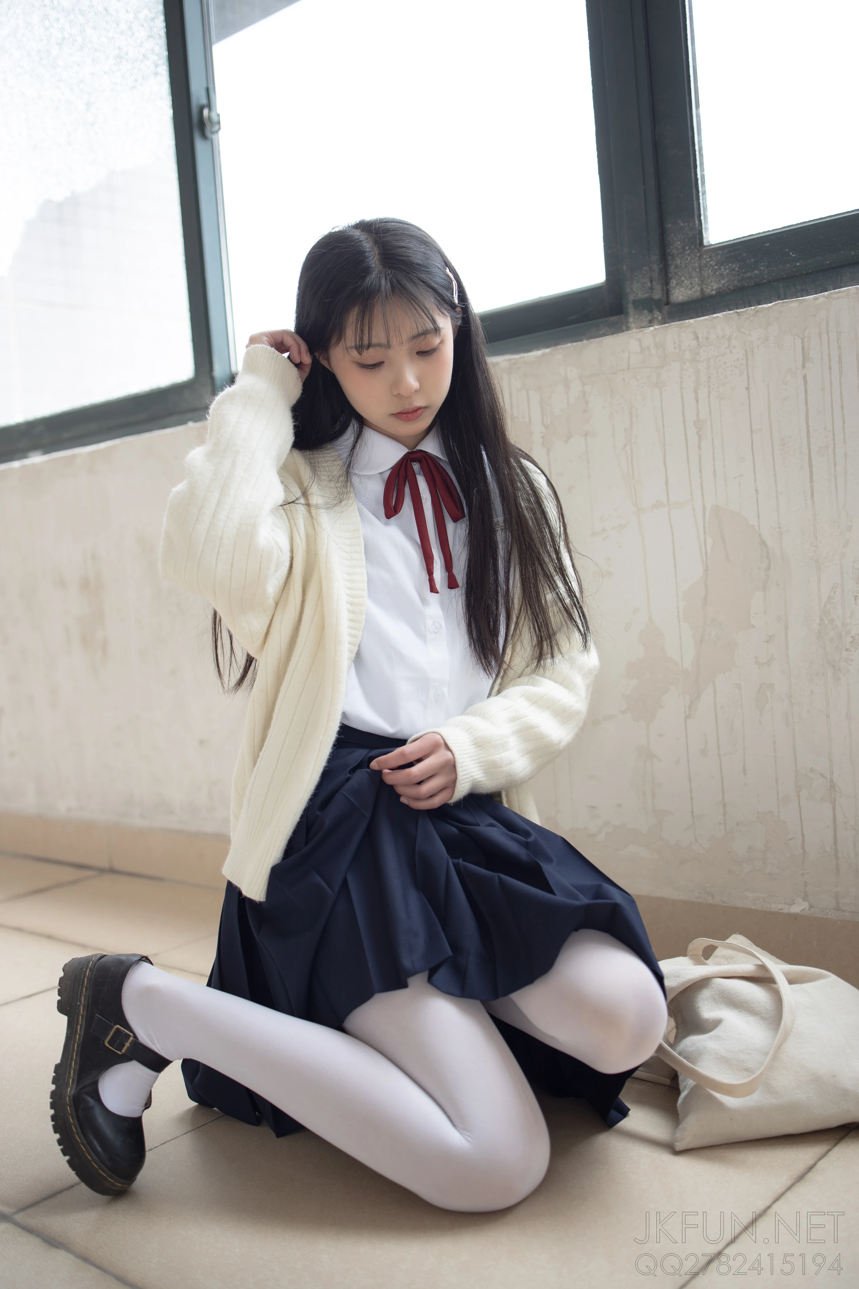 森萝财团 [JKFUN-001] 甜米 纯纯的白丝学妹 [127P 1V]插图9